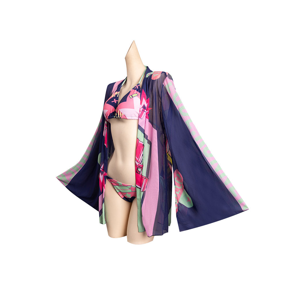 Cyberpunk Edgerunner-Rebecca Maillot de Bain Design Original Cosplay Costume