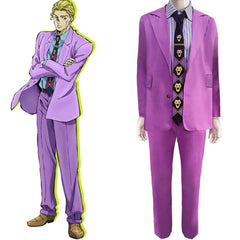 JJBA Diamond wa Kudakenai Kira Yoshikage Cosplay Costume