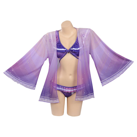 Genshin Impact Raiden Shogun Maillot de Bain Design Original Cosplay Costume-Cossky