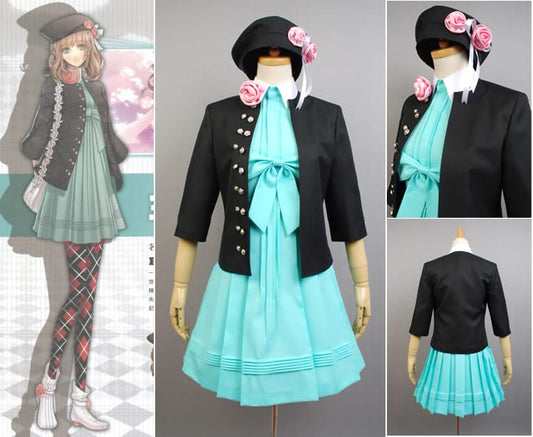 AMNESIA Heroine Robe Bleu Cosplay Costume