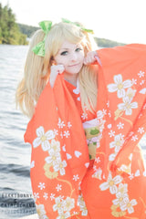 Super Danganronpa 2 Hiyoko Saionji Kimono Cosplay Costume