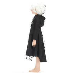 Enfant 2021 Cruella Robe Noire & Blanche Enfant Cosplay Costume