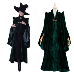 Adulte Harry Potter Professeur Minerva McGonagall Robe Cosplay Costume