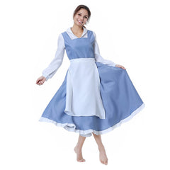 La Belle et La Bête 1991 Belle Robe et Tablier Cosplay Costume