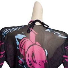 League of Legends LoL Jinx Design Original Tops et Shorts Design Original Maillot De Bain- Cossky