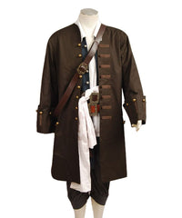 Pirates of the Caribbean Pirates des Caraïbes Jack Sparrow Uniforme Cosplay Costume