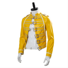 Queen Freddie Mercury Veste Jaune Cosplay Costume