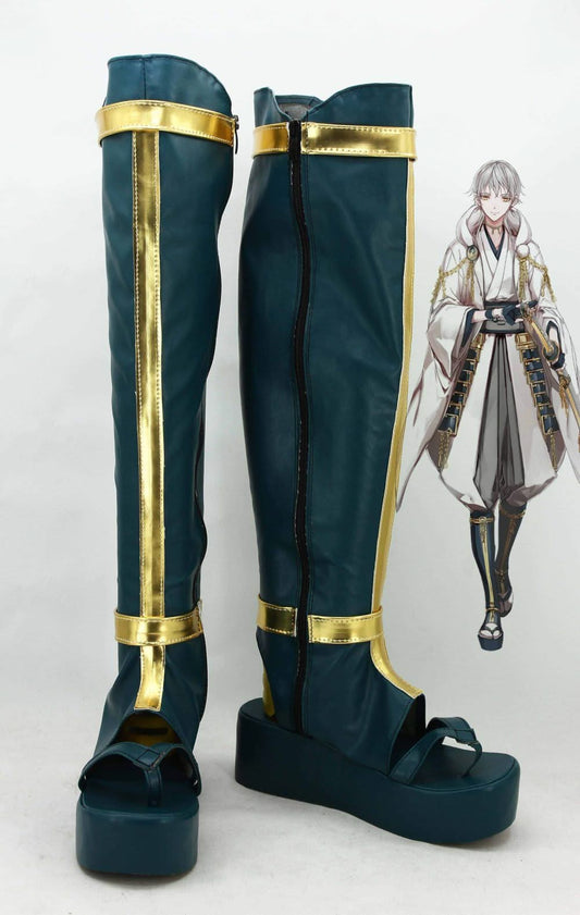 Touken Ranbu Tsurumaru Kuninaga Botte Cosplay Chaussures