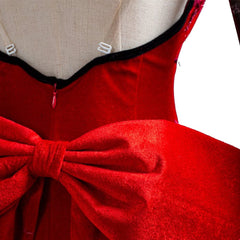 Final Fantasy VII Remake FF7 Aerith Aeris Gainsborough Robe Rouge Cosplay Costume