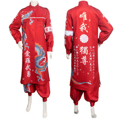 Adulte Bosozoku Kimono Rouge Japanese Uniforme Cosplay Costume