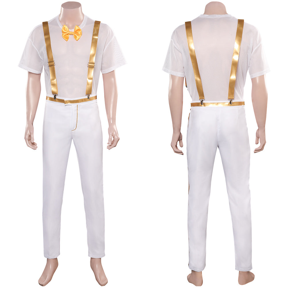 Adulte Film Barbie Allan Tenue Homme Blanc Cosplay Costume