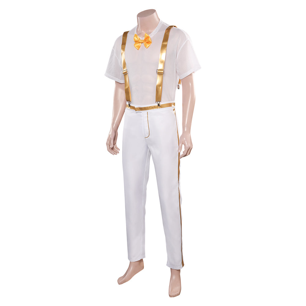 Adulte Film Barbie Allan Tenue Homme Blanc Cosplay Costume
