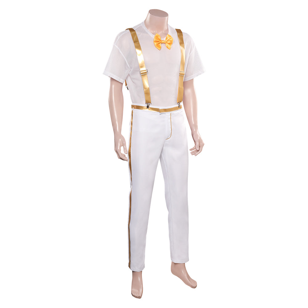 Adulte Film Barbie Allan Tenue Homme Blanc Cosplay Costume