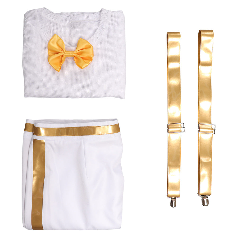 Adulte Film Barbie Allan Tenue Homme Blanc Cosplay Costume