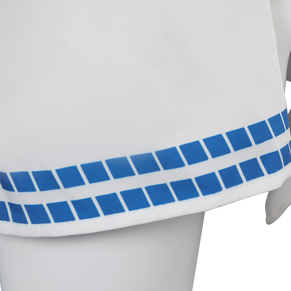 Adulte Film Barbie Barbie Robe De Plage Rayée Bleue Cosplay Costume