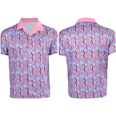 Adulte Film Barbie Ken Violet Chemise Imprimée Cosplay Costume