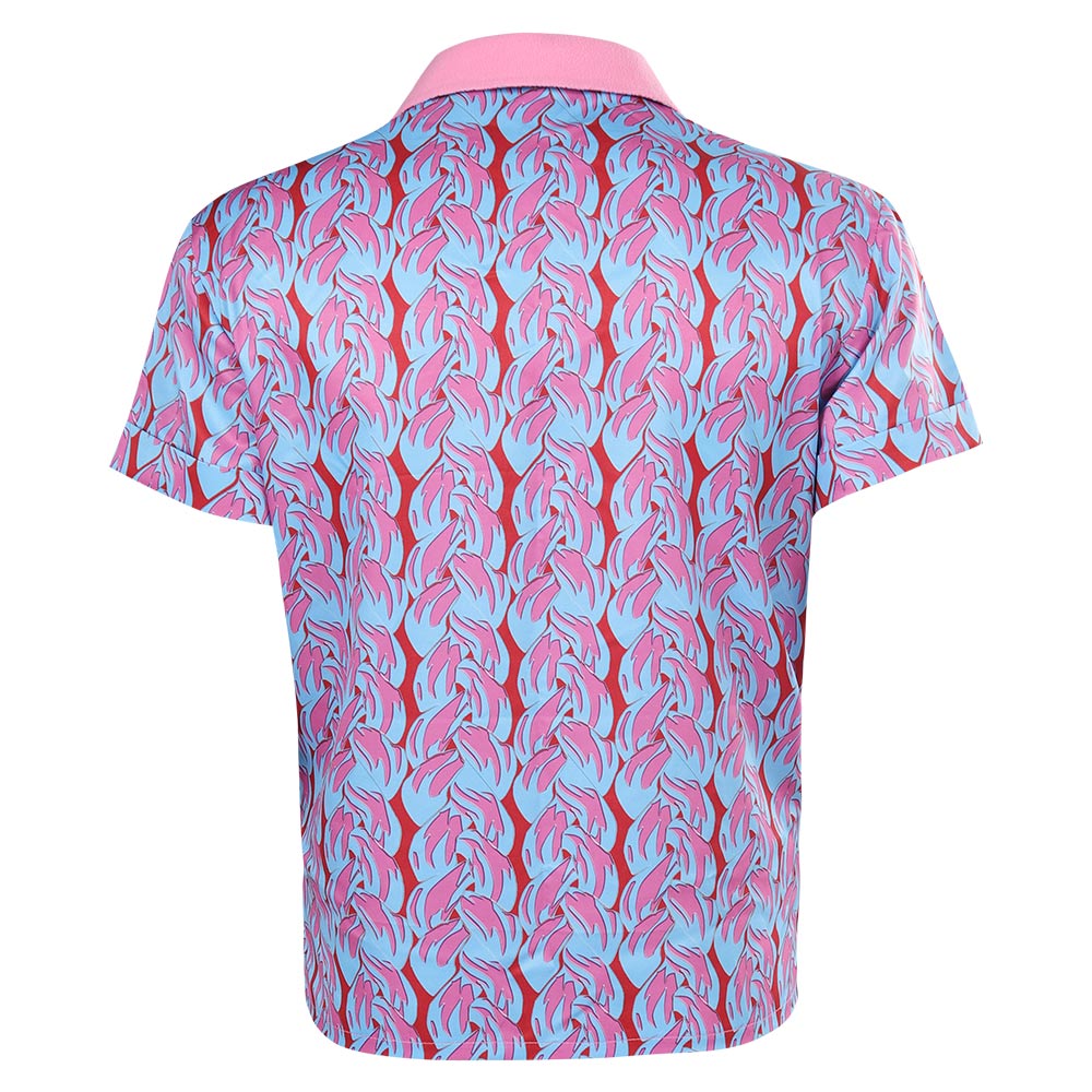 Adulte Film Barbie Ken Violet Chemise Imprimée Cosplay Costume