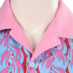 Adulte Film Barbie Ken Violet Chemise Imprimée Cosplay Costume
