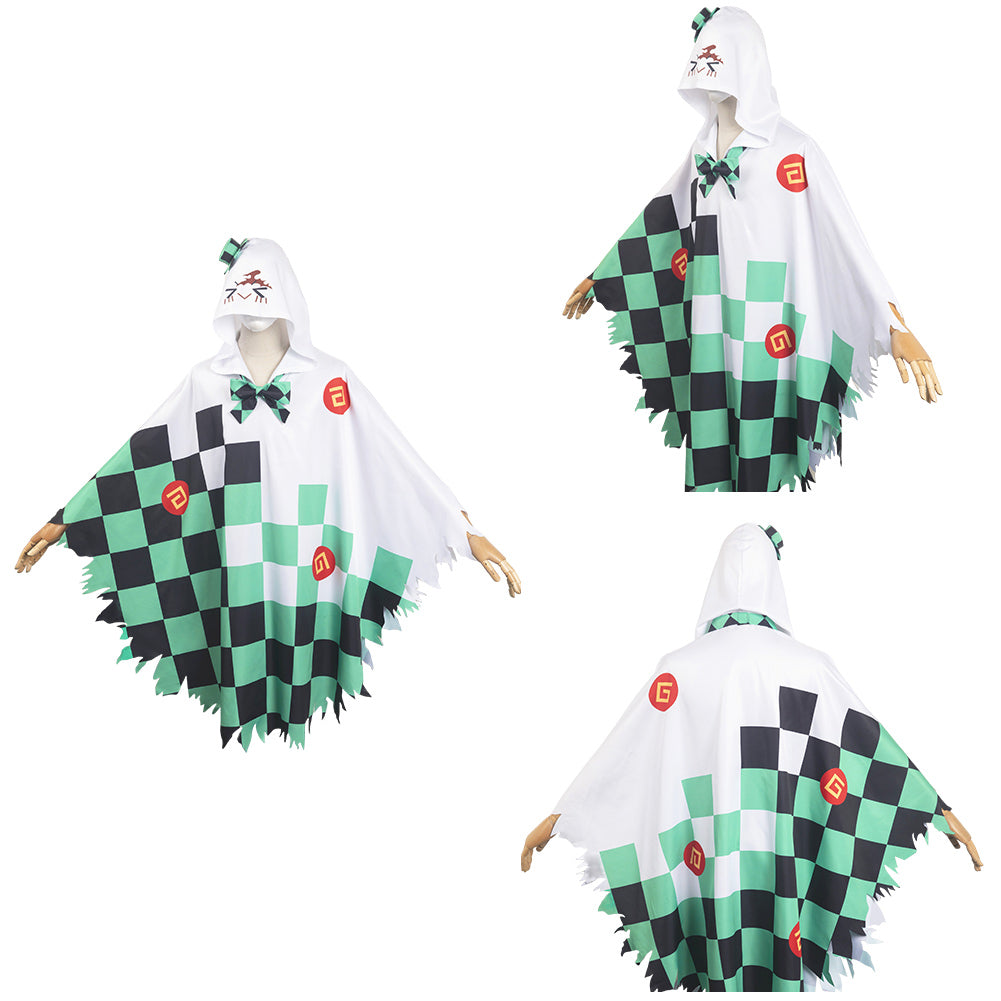 Adulte Kimetsu No Yaiba Kamado Tanjirou Cape Fantôme Cosplay Costume Halloween