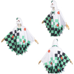 Adulte Kimetsu No Yaiba Kamado Tanjirou Cape Fantôme Cosplay Costume Halloween