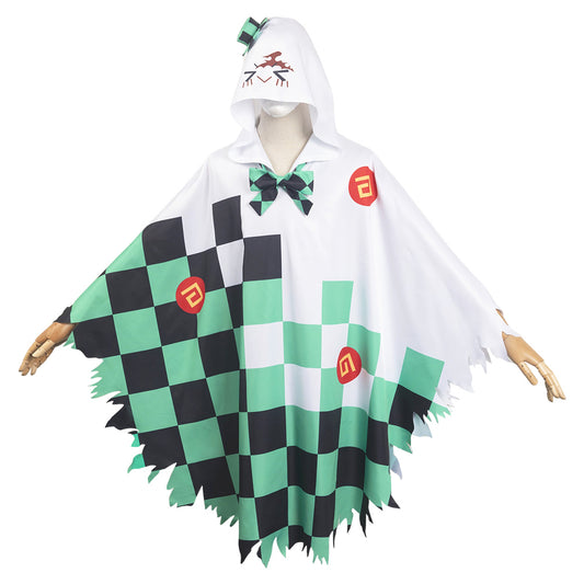 Adulte Kimetsu No Yaiba Kamado Tanjirou Cape Fantôme Cosplay Costume Halloween