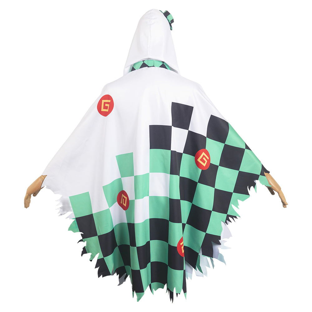 Adulte Kimetsu No Yaiba Kamado Tanjirou Cape Fantôme Cosplay Costume Halloween