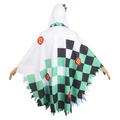 Adulte Kimetsu No Yaiba Kamado Tanjirou Cape Fantôme Cosplay Costume Halloween