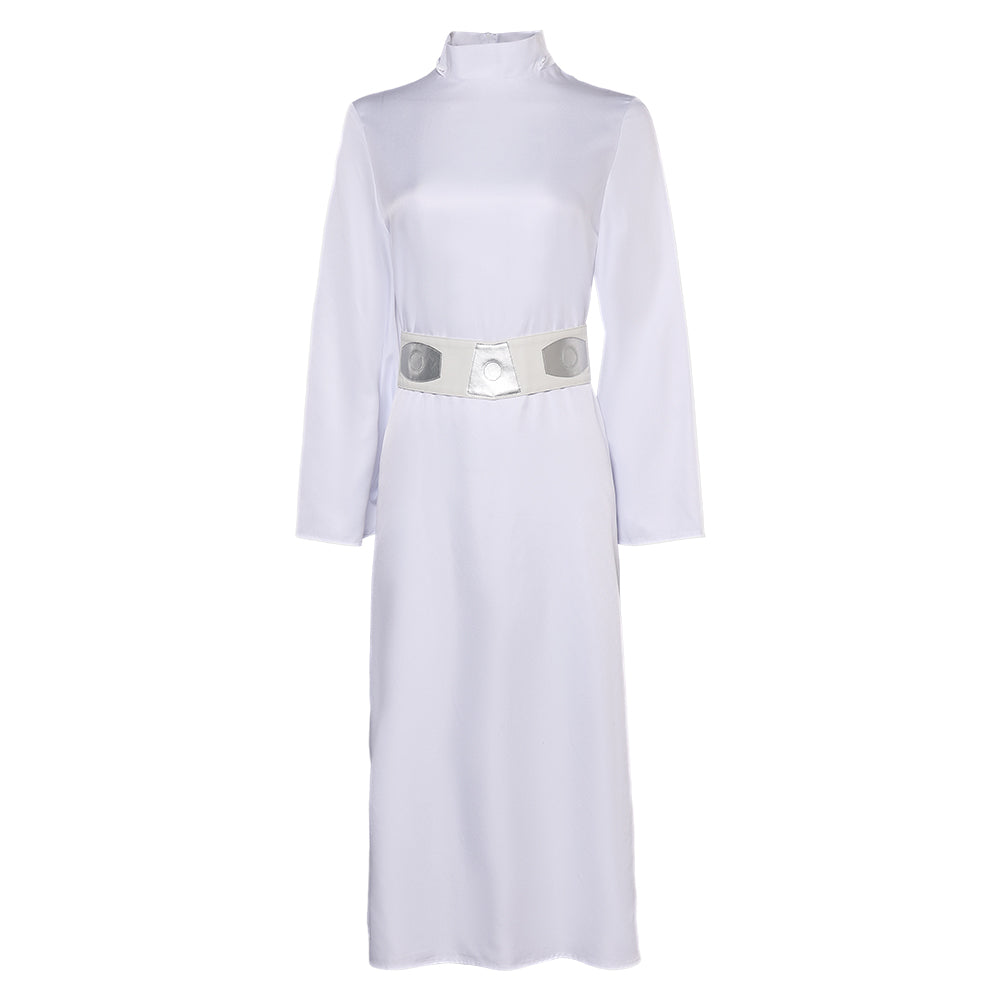 Adulte Princess Leia Robe Blanche Cosplay Costume Ver.2