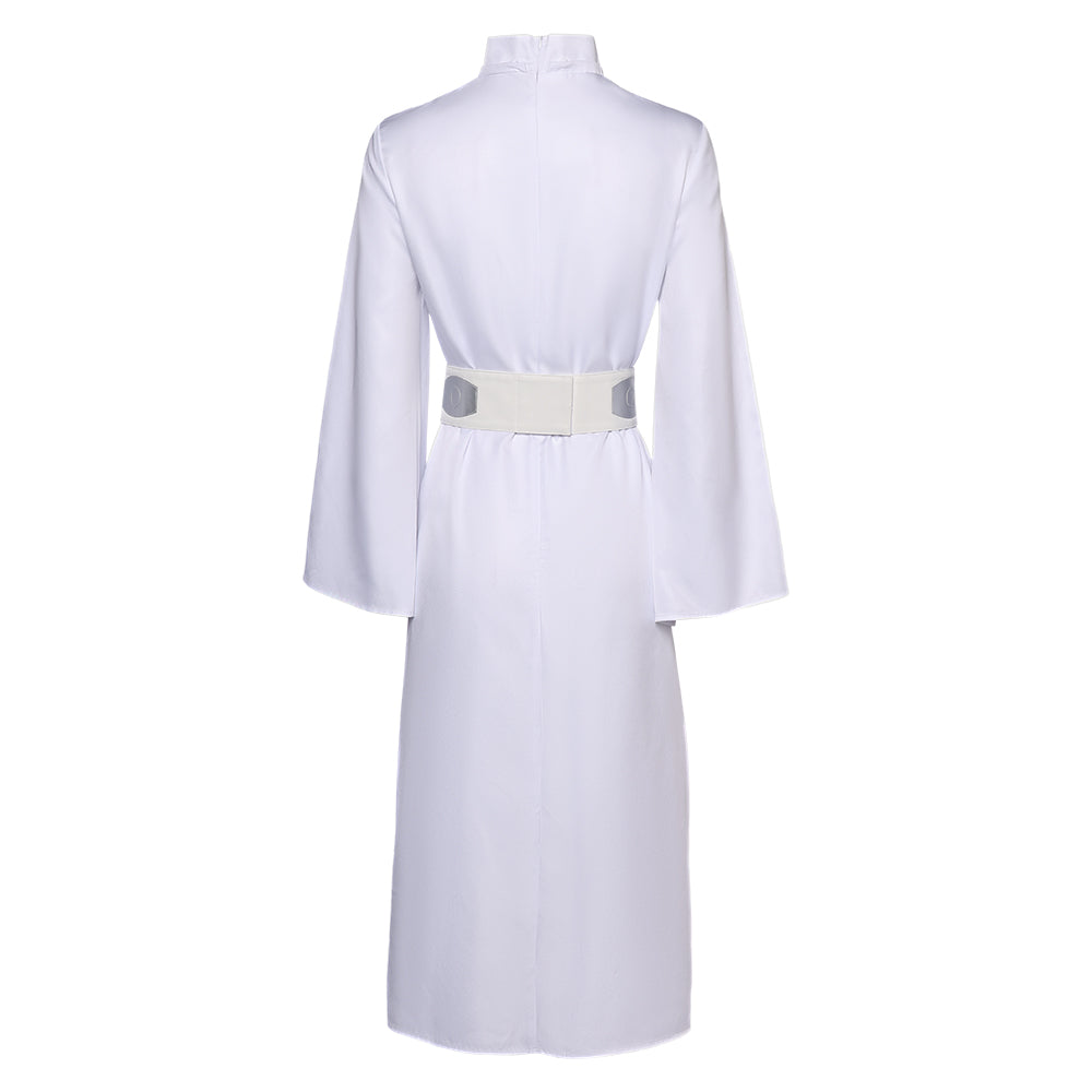 Adulte Princess Leia Robe Blanche Cosplay Costume Ver.2