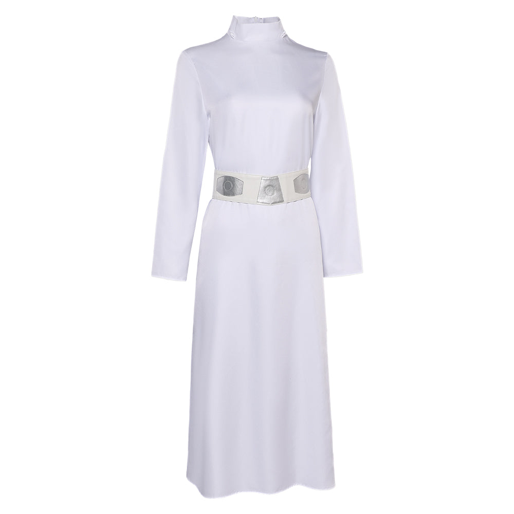 Adulte Princess Leia Robe Blanche Cosplay Costume Ver.2