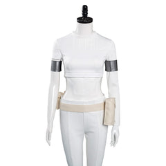 Padmé Amidala Padme Tenue Blanche Cosplay Costume