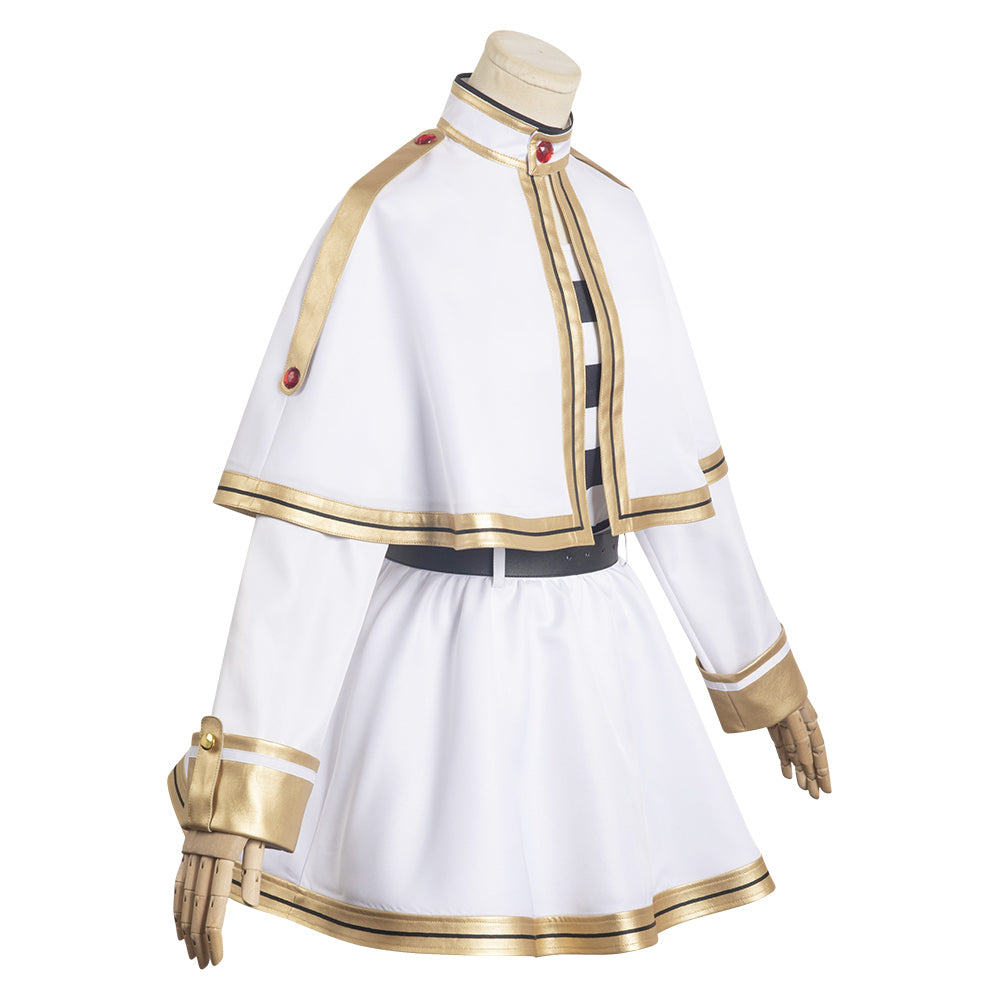 Anime Frieren Femme Blanc Robe Cosplay Costume
