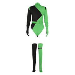 Anime Kim Possible Shego Femme Combinaison Cosplay Costume
