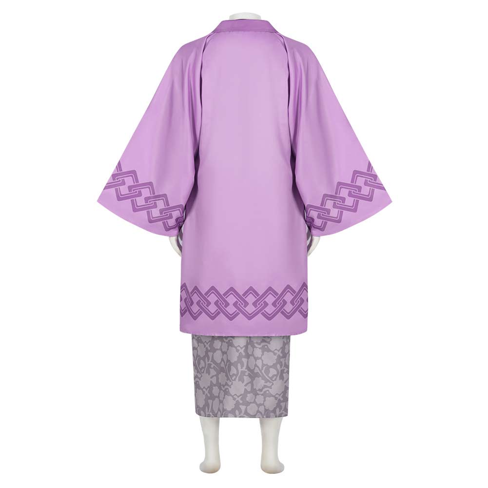 Anime Kimetsu No Yaiba Shinazugawa Genya Tenue Violet Cosplay Costume