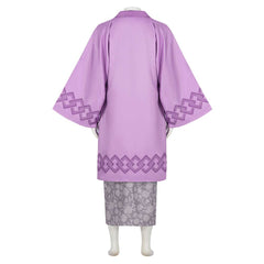 Anime Kimetsu No Yaiba Shinazugawa Genya Tenue Violet Cosplay Costume