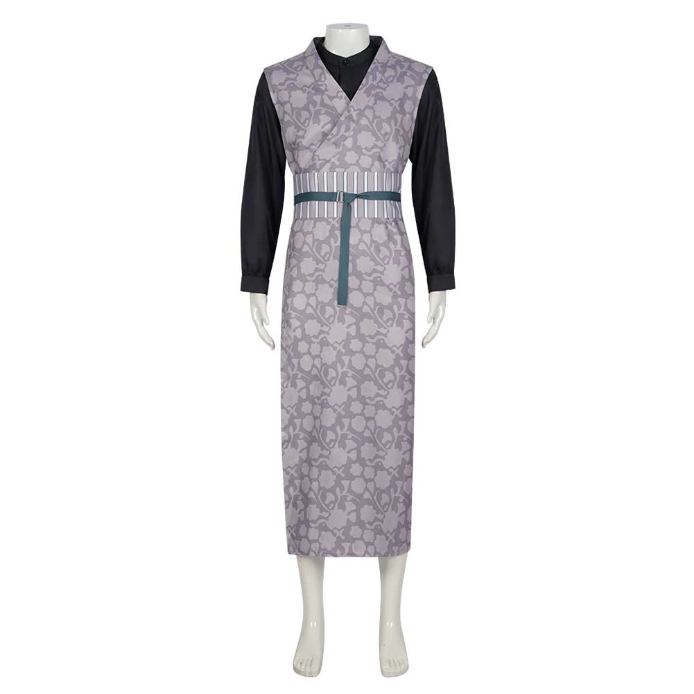 Anime Kimetsu No Yaiba Shinazugawa Genya Tenue Violet Cosplay Costume