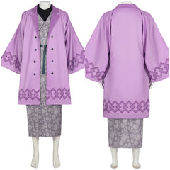 Anime Kimetsu No Yaiba Shinazugawa Genya Tenue Violet Cosplay Costume