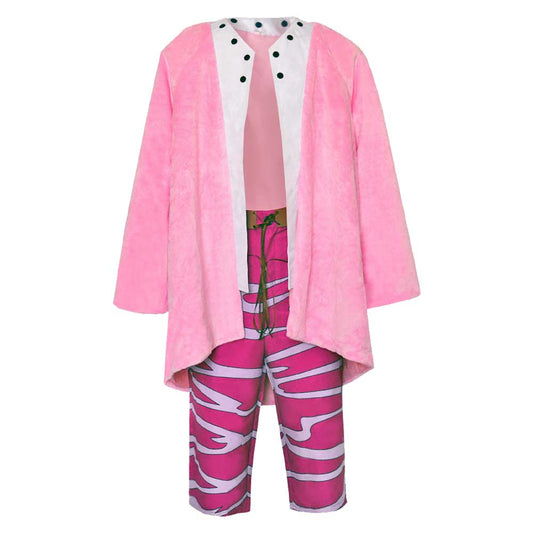 Anime One Piece Donquixote Doflamingo Tenue Cosplay Costume Ver.B