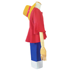 Anime One Piece Luffy Enfant Cosplay Costume Quatre Pièces