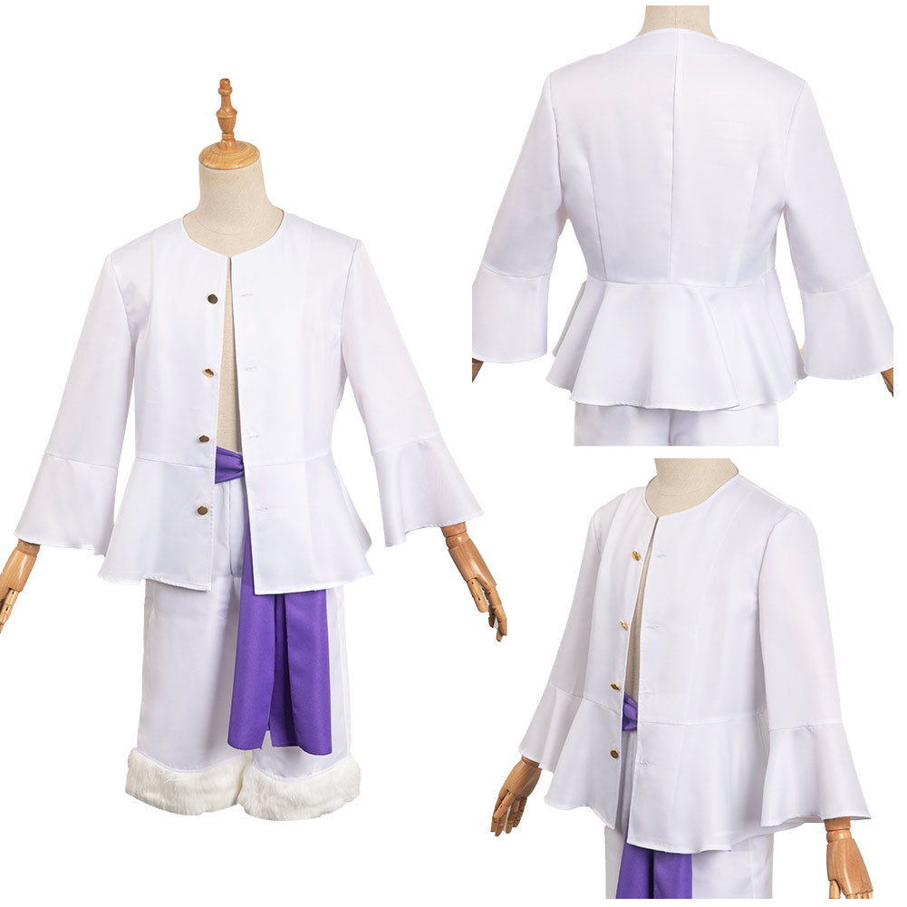Anime One Piece Luffy Nika Blanc Veste Cosplay Costume