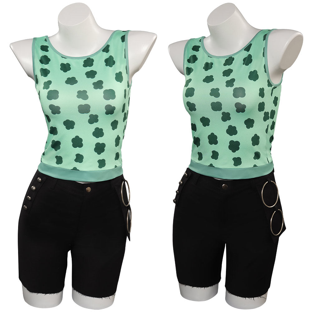 Anime One Piece Nami Vert Veste Femme Cosplay Costume