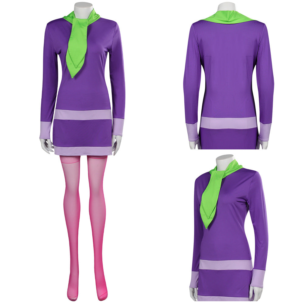 Anime Scooby-Doo Daphne Blake Violet Tenue Cosplay Costume