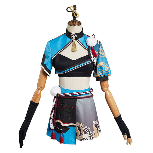 Genshin Impact Miss Hina Goro Robe Cosplay Costume Design Original-Cossky