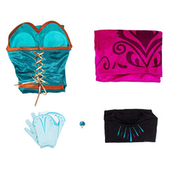 La Reine des Neiges Frozen Elsa Robe Halloween Cosplay Costume