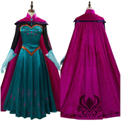 La Reine des Neiges Frozen Elsa Robe Halloween Cosplay Costume
