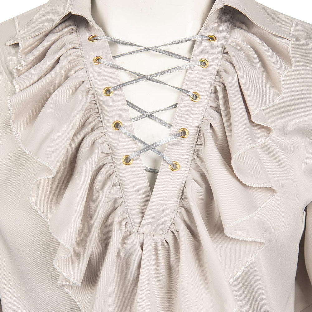 Baldur‘s Gate Astarion Tenue de Chemise Médiévale Cosplay Costume