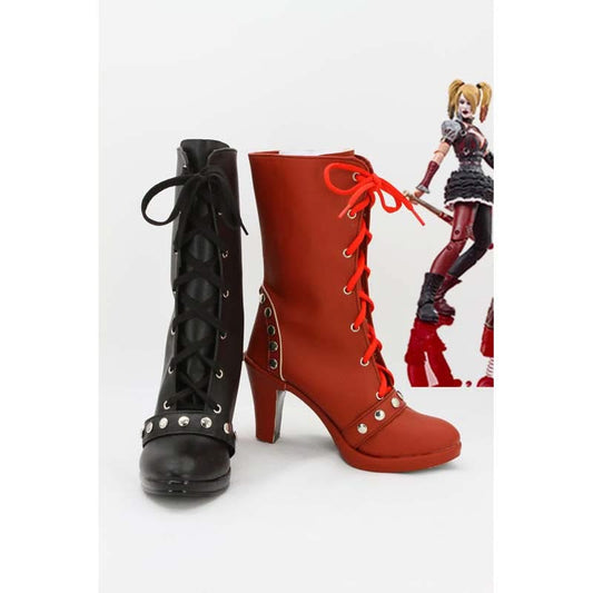 Batman Arkham Knight Harley Quinn Bottes Cosplay Chaussures
