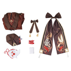 Genshin Impact Hutao Lolita Robe Design Original Cosplay Costume-Cossky