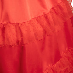 Beetlejuice Lydia Deetz Robe de Mariage Rouge Design Original Cosplay Costume