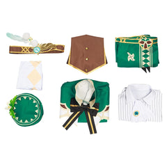 Adulte Femme Genshin Impact Venti Ensemble Uniform Cosplay Costume